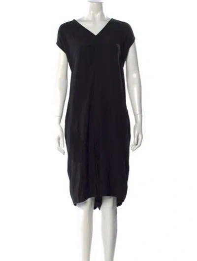 Pre-owned Rick Owens V-neck Jumpsuit In Black