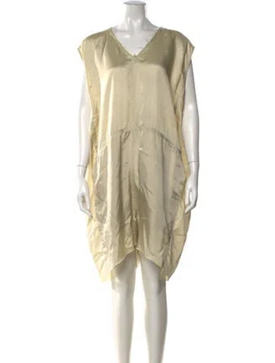 Pre-owned Rick Owens V-neck Jumpsuit In Neutral