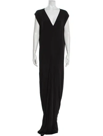 Pre-owned Rick Owens V-neck Long Dress W/ Tags In Multi