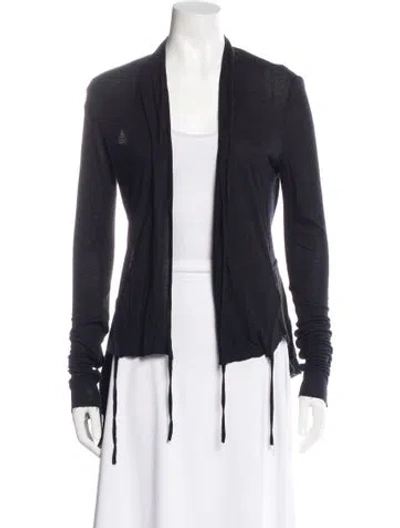 Pre-owned Rick Owens V-neck Sweater In Black