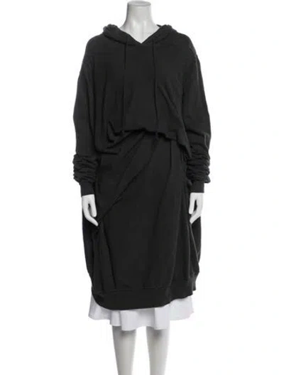 Pre-owned Rick Owens V-neck Sweater In Black