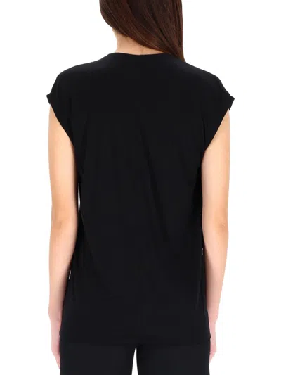 Rick Owens Black Solid V Neck Top