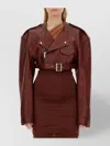 Rick Owens Cropped Biker Jacket Jackets Brown