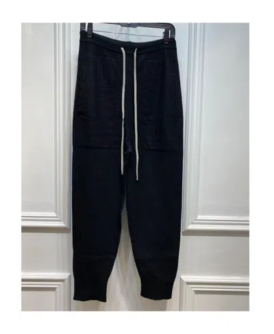 Rick Owens Waist Drawstring Casual Pants In Black