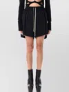 Rick Owens Woman Shorts & Bermuda Shorts Black Size 8 Cupro, Elastane