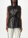 Rick Owens Black Sleeveless Strutter Vest In Black