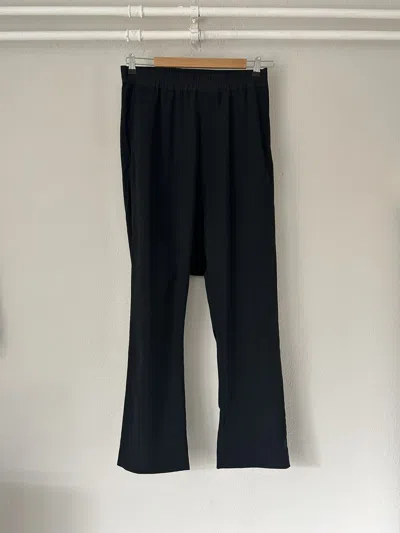 Pre-owned Rick Owens Walrus Ss17 Drop-crotch Pants In Black