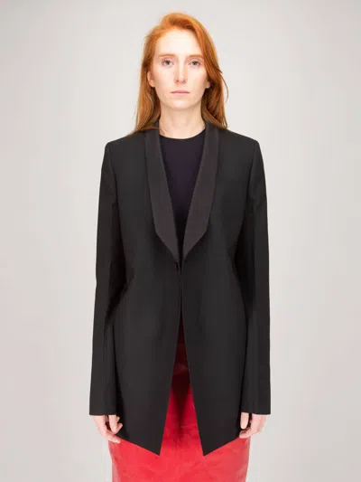 Rick Owens Walrus Tux Jacket In Black