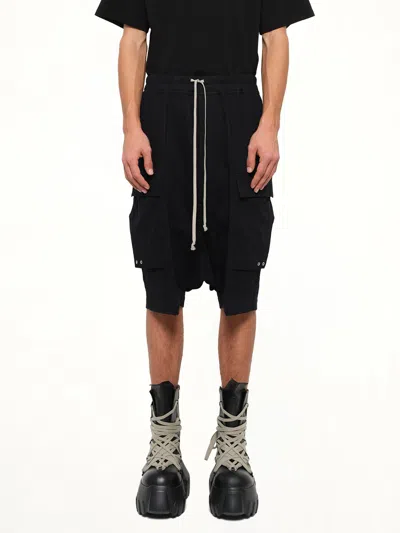 RICK OWENS WARM FLANNEL CARGO PODS