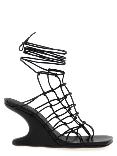 RICK OWENS RICK OWENS 'WEB CANTILEVER' SANDALS