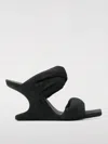 Rick Owens Twisted Cantilever Sandals 8 In Black
