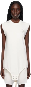 Rick Owens White Champion Edition Sl Tank Top In 11 Milk