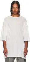 Rick Owens White Concordians Jumbo S/s T-shirt In White