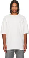Rick Owens White Concordians Jumbo S/s T-shirt In Multi