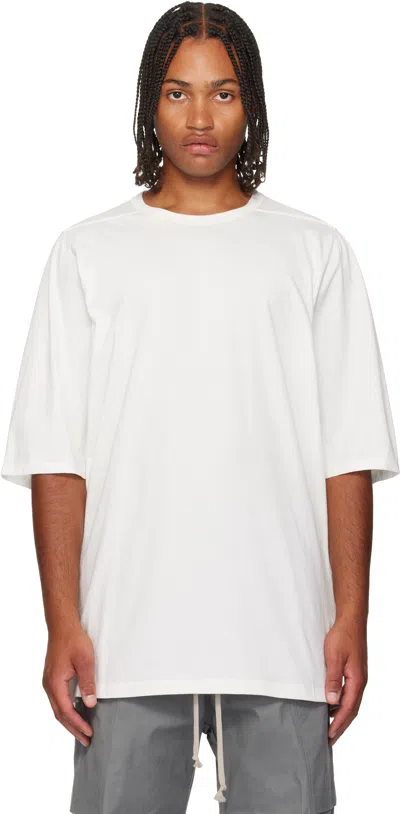 Rick Owens White Concordians Jumbo S/s T-shirt In Multi