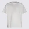 Rick Owens Open-necked Black Shirt In Cream