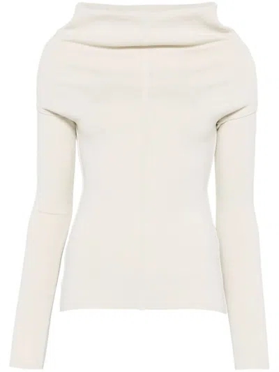 Rick Owens White Draped Top