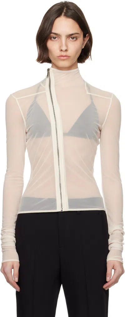 Rick Owens White Hollywood Gary Jacket