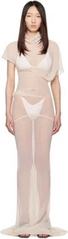 Rick Owens White Hollywood Lilith Maxi Dress