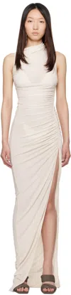 Rick Owens White Hollywood Svita Maxi Dress In White