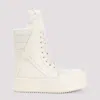 Rick Owens White High-top Sneakers With Platform Sole In White