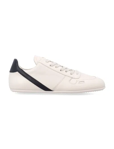 Rick Owens White Lace Up Sneakers
