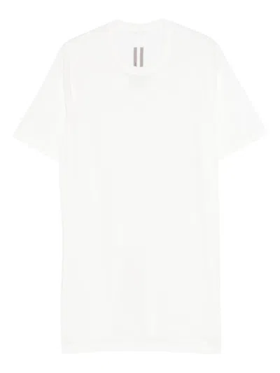 Rick Owens White Level Tshirt Relaxed T-shirt In Black