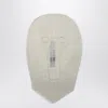 Rick Owens Distressed Wool Balaclava In White