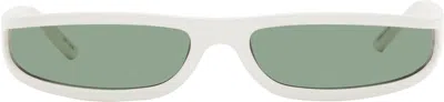 Rick Owens White Temple Fog Sunglasses In Pink
