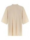 Rick Owens Jumbo White Round Neck T-shirt In Cotton Man In White