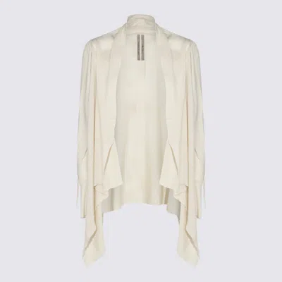 Rick Owens White Wool Knitwear In Neutral