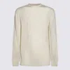 Rick Owens Ribbed Crewneck Sweater With Long Sleeves In Dinge