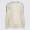 Rick Owens Ribbed Crewneck Sweater With Long Sleeves In Dinge