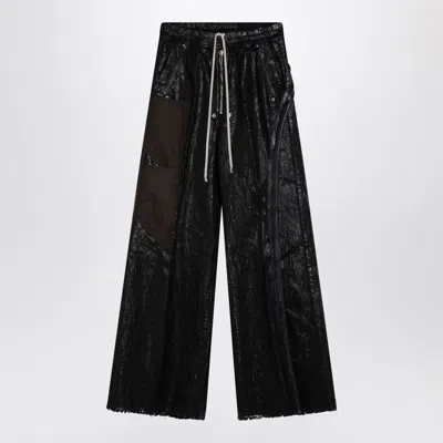 Rick Owens Men's Wide Bela Black/brown Trousers | Size 48 | Rr02d6307bmtwty
