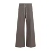 Rick Owens Wide-leg Pantsfit And Drawstring Closure In Brown