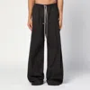 Rick Owens Wide Bela Cotton Poplin Pants In Grey