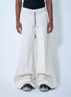 Rick Owens Men Wide Bela Pants In White