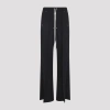 Rick Owens Heizer Belas Wide-leg Cotton-blend Poplin Drawstring Cargo Trousers In Blue