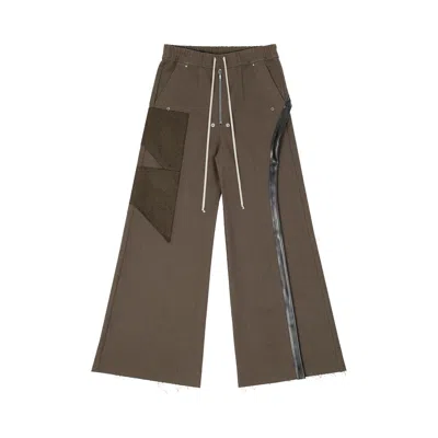 Pre-owned Rick Owens Wide Bela Pants 'ash/brown/black' | Men's Size 46