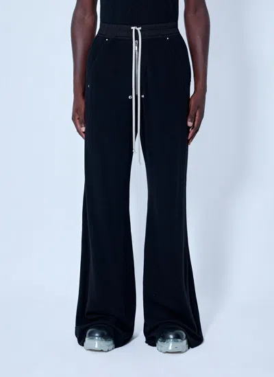 Rick Owens Drawstring Wide-leg Trousers In Black