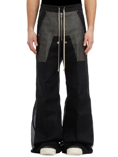 Rick Owens Wide Bela Trousers In Black