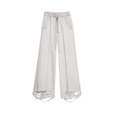 Pre-owned Rick Owens Wide Bela Pants 'milk Wash' | White | Men's Size 46