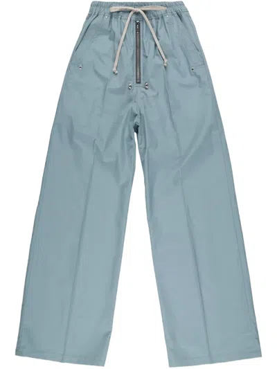 Rick Owens Wide Bela Trousers In Blue