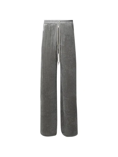Rick Owens Wide Bela Trousers In Gray