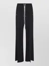 Rick Owens Heizer Belas Wide-leg Cotton-blend Poplin Drawstring Cargo Trousers In Black