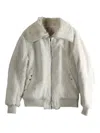 Rick Owens Wide-collar Jacket In Neutral
