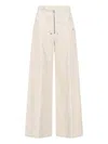 Rick Owens Trousers Wide-leg Button Detail In White