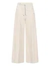Rick Owens Trousers Wide-leg Button Detail In White