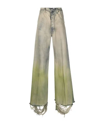 Rick Owens Wide-leg Jeans In Gray