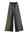 Rick Owens Khaki Concordians Wide Bela Trousers In Gray